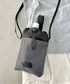 国内未発売 THE NORTH FACE(ザ・ノースフェイス)/ストリングギャザーミニショルダー スマホショルダー ポーチ/SIMPLE STRING BAG MINI | IL1231017 | チャコール