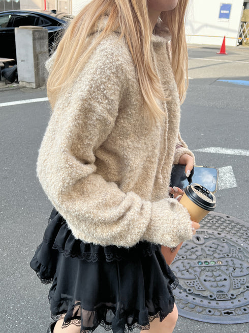 フーディーモヘアニット | SL2244643 | アイボリー