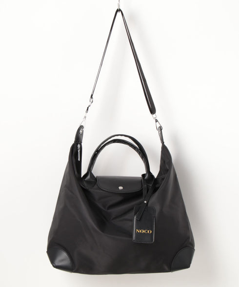 大容量 無地トラベルボストンバッグ トートバッグ ショルダーバッグ | WR1231032 | ブラック