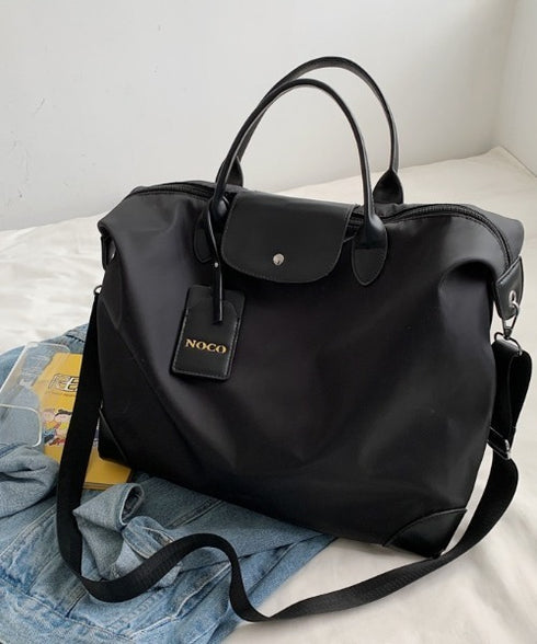 大容量 無地トラベルボストンバッグ トートバッグ ショルダーバッグ | WR1231032 | ブラック