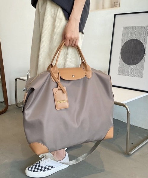 大容量 無地トラベルボストンバッグ トートバッグ ショルダーバッグ | WR1231032 | グレイッシュベージュ