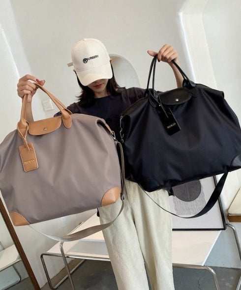 大容量 無地トラベルボストンバッグ トートバッグ ショルダーバッグ | WR1231032 | グレイッシュベージュ