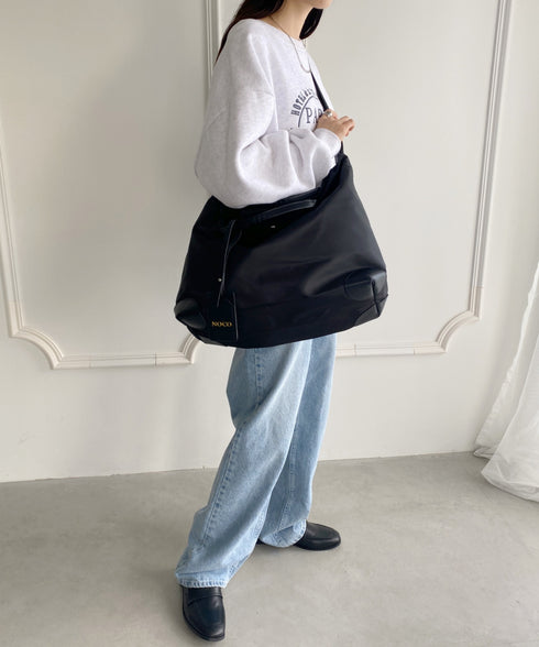 大容量 無地トラベルボストンバッグ トートバッグ ショルダーバッグ | WR1231032 | ブラック