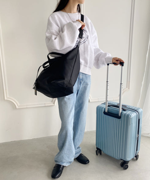 大容量 無地トラベルボストンバッグ トートバッグ ショルダーバッグ | WR1231032 | ブラック