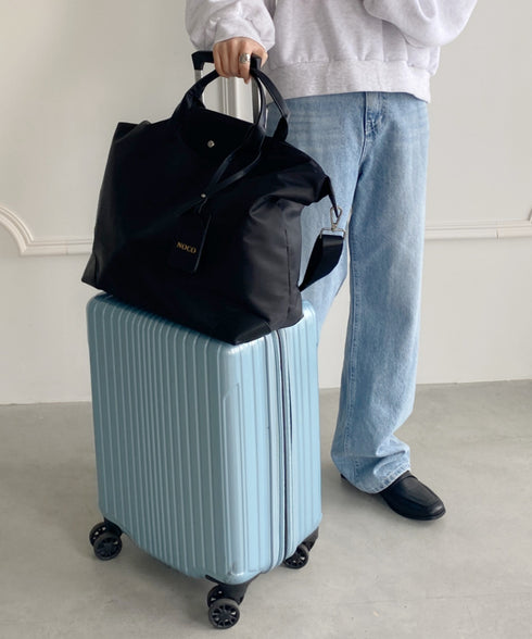 大容量 無地トラベルボストンバッグ トートバッグ ショルダーバッグ | WR1231032 | ブラック