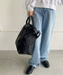 大容量 無地トラベルボストンバッグ トートバッグ ショルダーバッグ | WR1231032 | ブラック