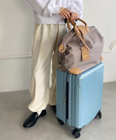 大容量 無地トラベルボストンバッグ トートバッグ ショルダーバッグ | WR1231032 | グレイッシュベージュ