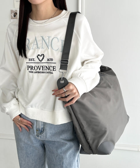 大容量 無地トラベルボストンバッグ トートバッグ ショルダーバッグ | WR1231032 | グレー