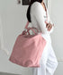 大容量 無地トラベルボストンバッグ トートバッグ ショルダーバッグ | WR1231032 | ピンク