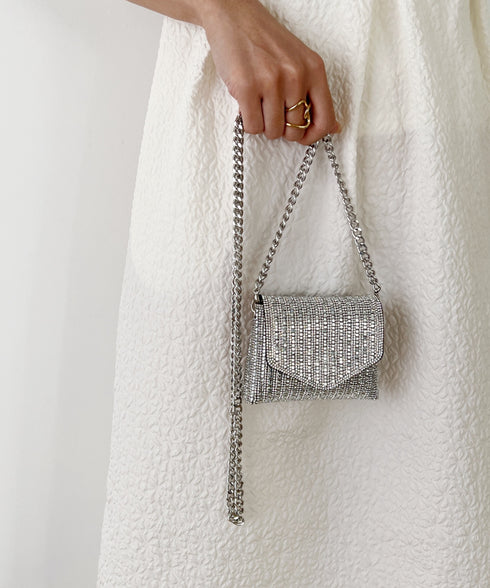 マイクロミニ キラキラチェーンショルダーバッグ | MD1231015 | シルバー