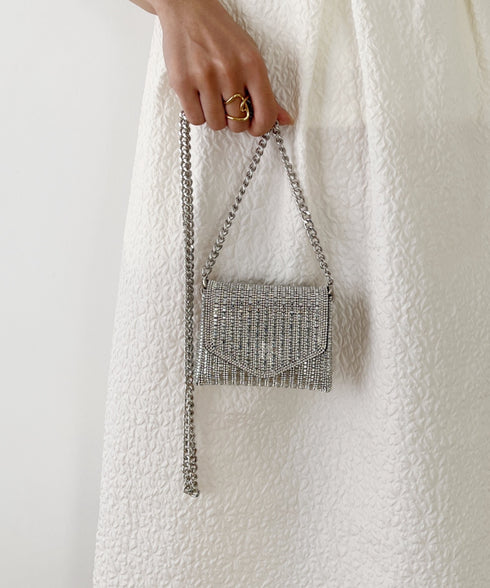 マイクロミニ キラキラチェーンショルダーバッグ | MD1231015 | シルバー
