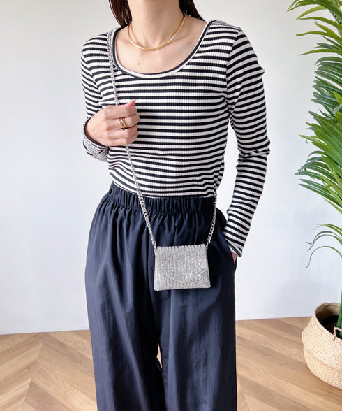 マイクロミニ キラキラチェーンショルダーバッグ | MD1231015 | シルバー