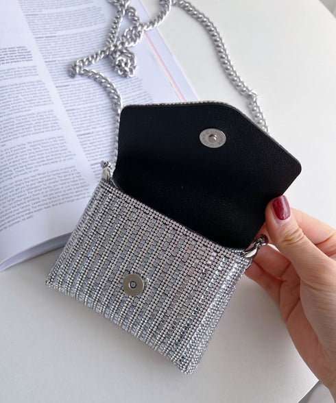マイクロミニ キラキラチェーンショルダーバッグ | MD1231015 | シルバー
