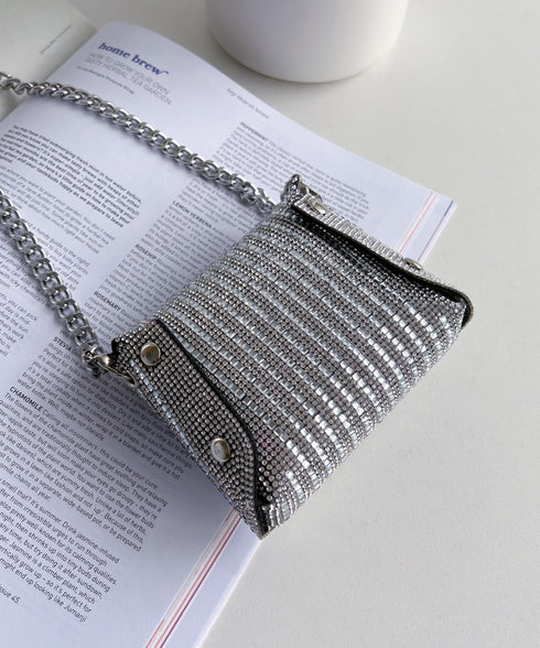 マイクロミニ キラキラチェーンショルダーバッグ | MD1231015 | シルバー