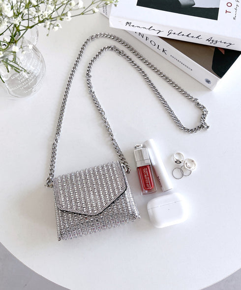 マイクロミニ キラキラチェーンショルダーバッグ | MD1231015 | シルバー