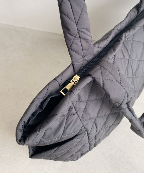 【A4サイズ収納可】キルティングトートバッグ マザーズ トラベルバッグ | MD1231020 | アイボリー