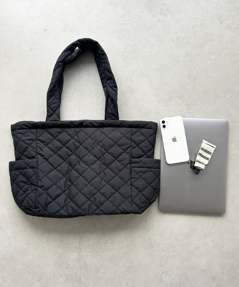 【A4サイズ収納可】キルティングトートバッグ マザーズ トラベルバッグ | MD1231020 | アイボリー