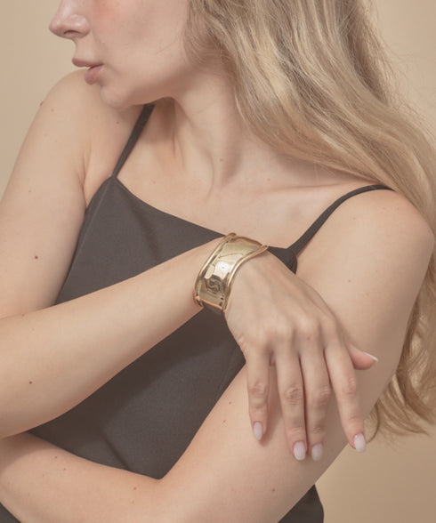 ワイドバングル | MD4231012 | ゴールド