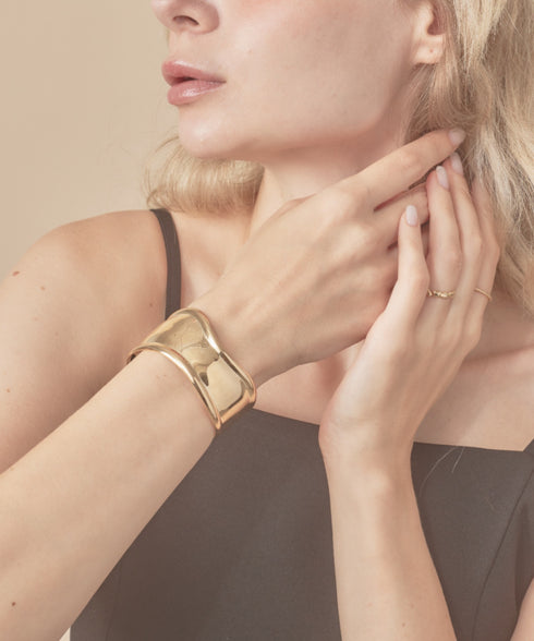 ワイドバングル | MD4231012 | ゴールド