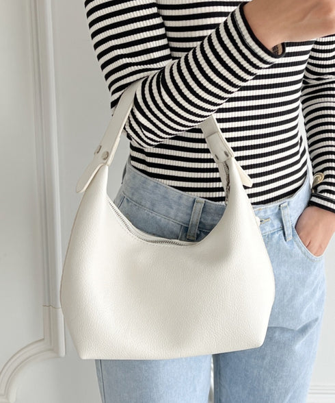 合成皮革 ワンハンドルバッグ | MD1231022 | ホワイト