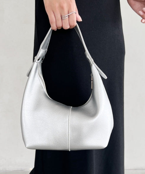 合成皮革 ワンハンドルバッグ | MD1231022 | シルバー