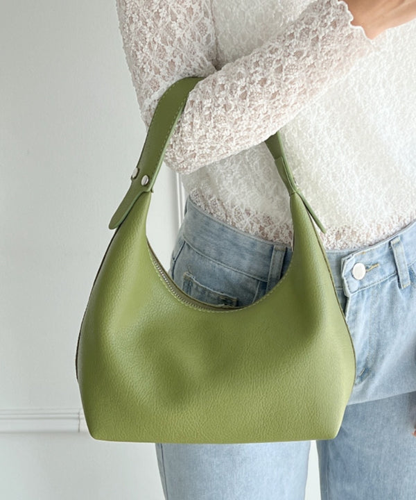 合成皮革 ワンハンドルバッグ | MD1231022 | グリーン