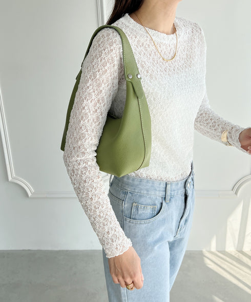 合成皮革 ワンハンドルバッグ | MD1231022 | グリーン