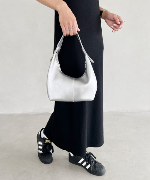 合成皮革 ワンハンドルバッグ | MD1231022 | シルバー