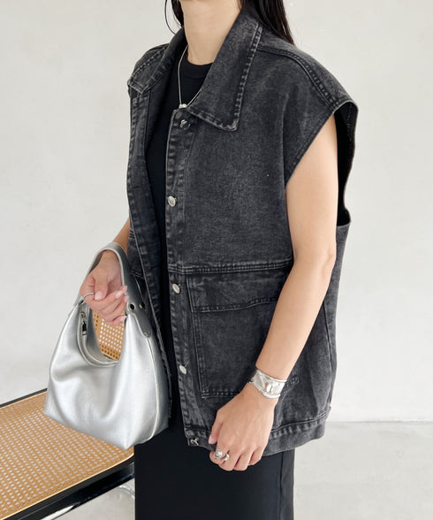 合成皮革 ワンハンドルバッグ | MD1231022 | シルバー