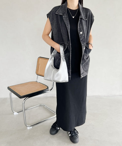 合成皮革 ワンハンドルバッグ | MD1231022 | シルバー