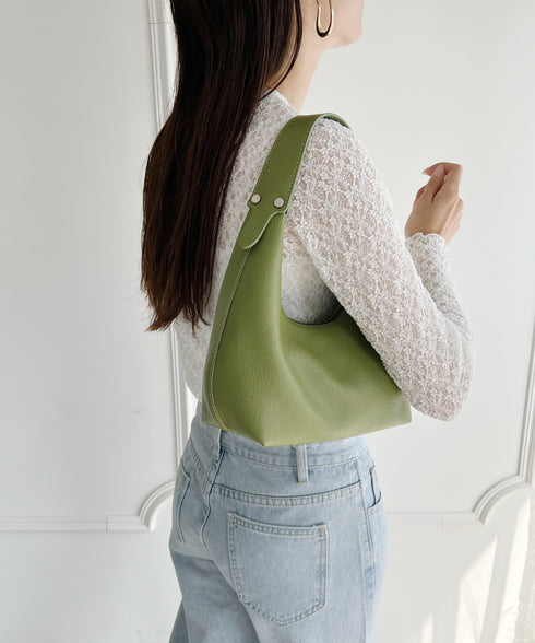 合成皮革 ワンハンドルバッグ | MD1231022 | グリーン