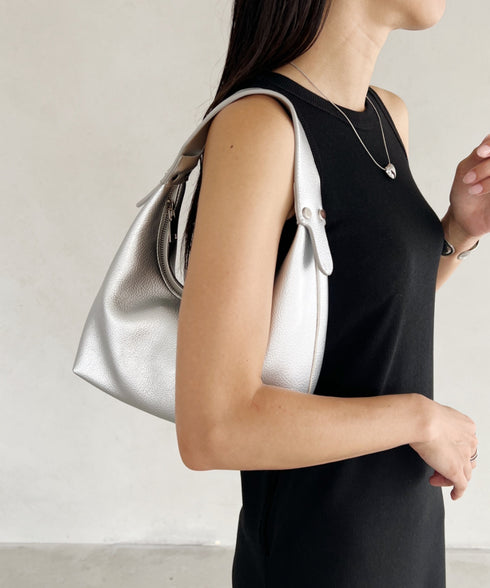 合成皮革 ワンハンドルバッグ | MD1231022 | シルバー