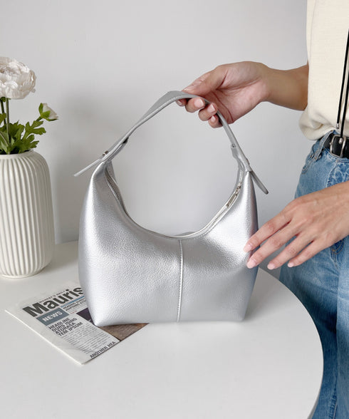 合成皮革 ワンハンドルバッグ | MD1231022 | シルバー