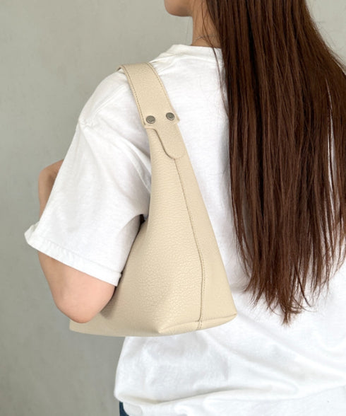 合成皮革 ワンハンドルバッグ | MD1231022 | グレイッシュベージュ