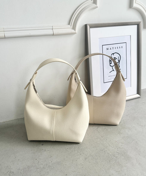 合成皮革 ワンハンドルバッグ | MD1231022 | グレイッシュベージュ