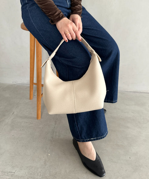 合成皮革 ワンハンドルバッグ | MD1231022 | グレイッシュベージュ