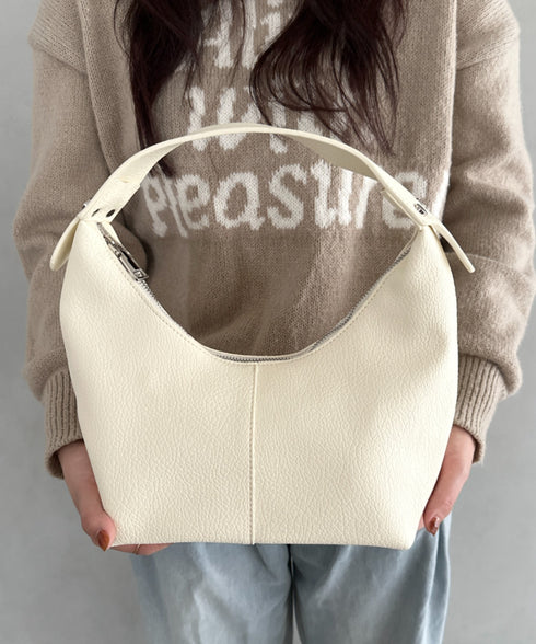 合成皮革 ワンハンドルバッグ | MD1231022 | アイボリー