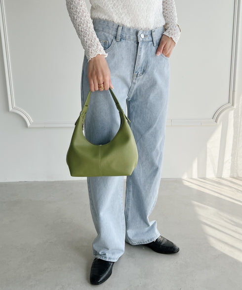 合成皮革 ワンハンドルバッグ | MD1231022 | グリーン