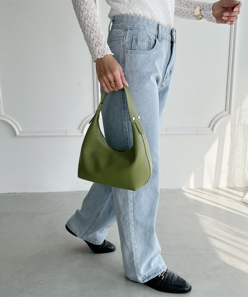 合成皮革 ワンハンドルバッグ | MD1231022 | グリーン