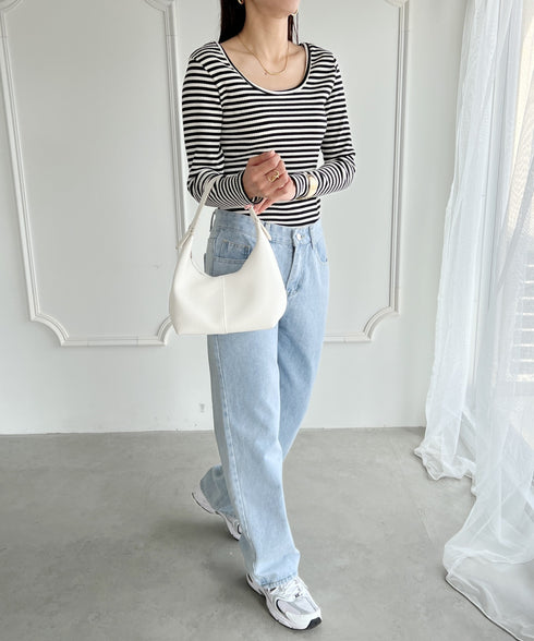 合成皮革 ワンハンドルバッグ | MD1231022 | ホワイト