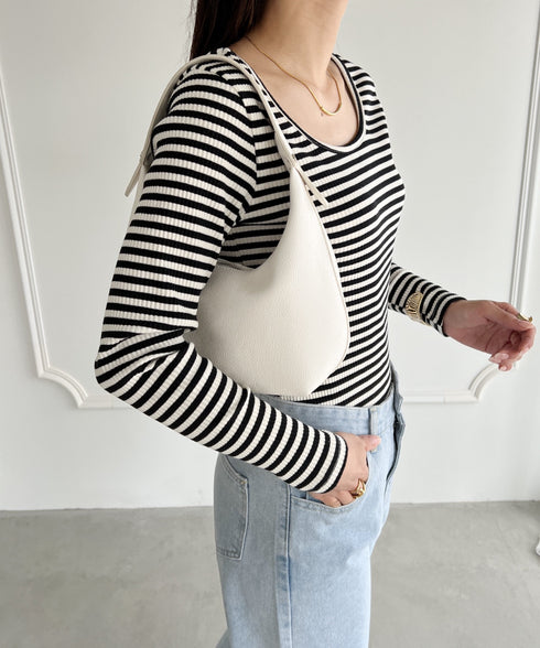 合成皮革 ワンハンドルバッグ | MD1231022 | ホワイト