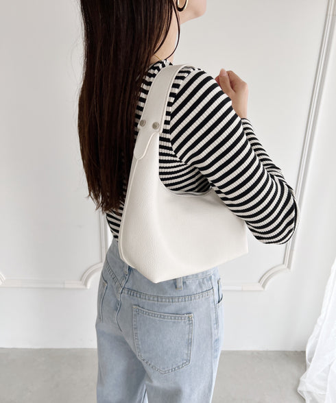 合成皮革 ワンハンドルバッグ | MD1231022 | ホワイト