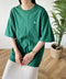 【POLOCHAMPS/ポロチャンプス】 別注 オーバーサイズ ワンポイント刺繍 クルーネック半袖Tシャツ | MD2232002 | ダークグリーン