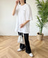 【POLOCHAMPS/ポロチャンプス】 別注 オーバーサイズ ワンポイント刺繍 クルーネック半袖Tシャツ | MD2232002 | ホワイト