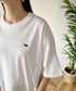 【POLOCHAMPS/ポロチャンプス】 別注 オーバーサイズ ワンポイント刺繍 クルーネック半袖Tシャツ | MD2232002 | ホワイト