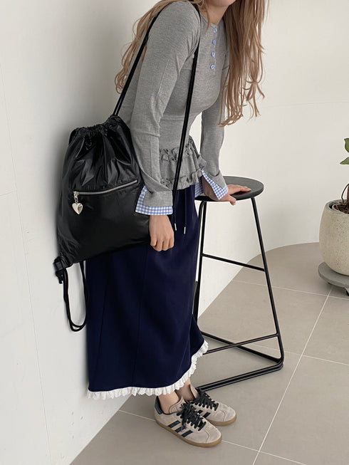 グロッシーハートバックパック | SL1251603 | ブラック