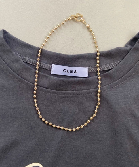 simple ball chain necklace/シンプル マンテルボールチェーンネックレス | CL4231777 | ゴールド
