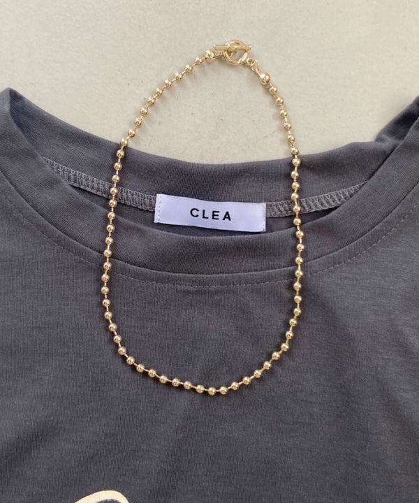 simple ball chain necklace/シンプル マンテルボールチェーンネックレス | CL4231777 | ゴールド