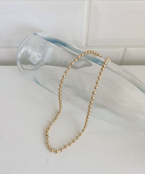 simple ball chain necklace/シンプル マンテルボールチェーンネックレス | CL4231777 | ゴールド