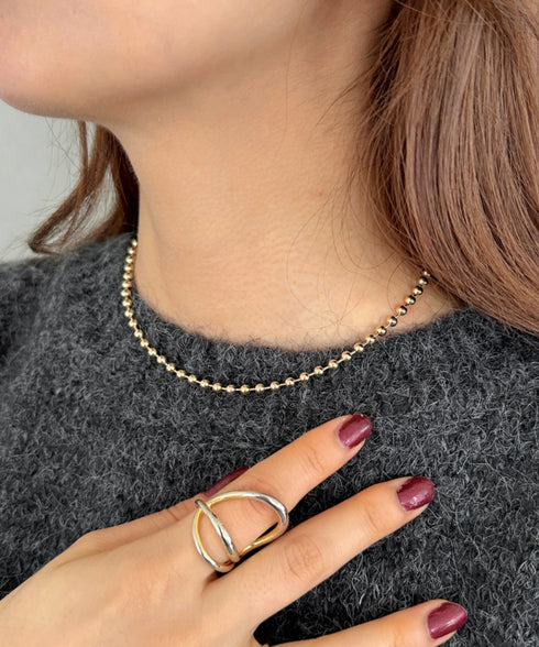 simple ball chain necklace/シンプル マンテルボールチェーンネックレス | CL4231777 | ゴールド